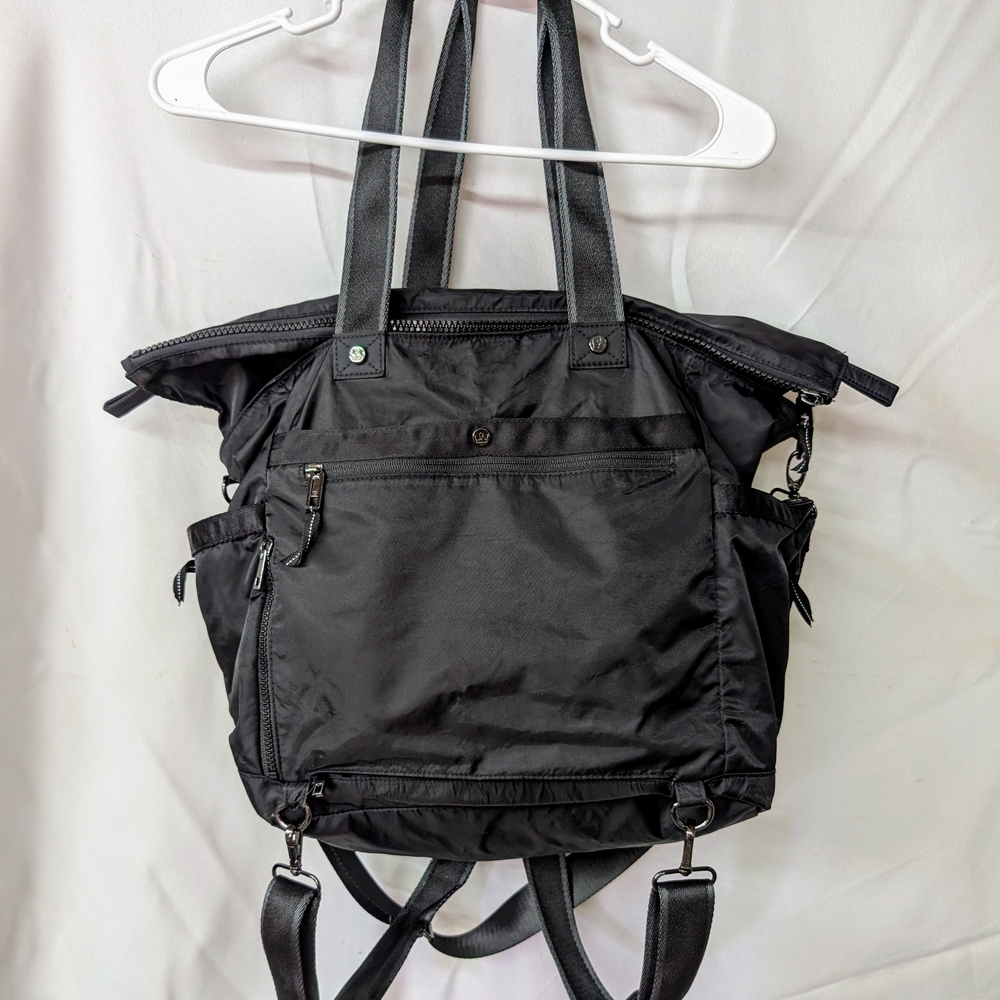 Oliver Thomas Black Tote Backpack Bag Tennis